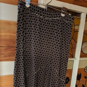 Max Studio skirt women's large L brown calf